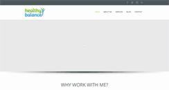 Desktop Screenshot of healthybalancewithemma.com